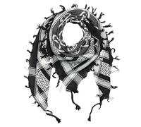 Freak Scene Palituch - Pentagramm schwarz - weiß - 100x100 cm - Pali Palästinenser Arafat Tuch - 100% Baumwolle