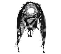 Freak Scene Palituch - schwarz - weiß - 100x100 cm - Pali Palästinenser Arafat Tuch - 100% Baumwolle