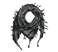 Freak Scene Palituch - Sterne groß & klein schwarz - grau - 100x100 cm - Pali Palästinenser Arafat Tuch - 100% Baumwolle