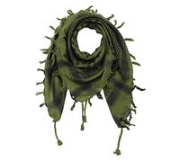 Freak Scene Palituch - Sterne grün-olivgrün - schwarz - 100x100 cm - Pali Palästinenser Arafat Tuch - 100% Baumwolle