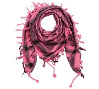 Freak Scene Palituch - Totenköpfe mit Säbel pink - schwarz - 100x100 cm - Pali Palästinenser Arafat Tuch - 100% Baumwolle