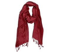 Freak Scene Schal im Pashmina Stil Shiny Flower bordeaux 180x70cm einfarbig Ethno Boho Halstuch