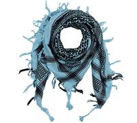 Freak Scene Superfreak Palituch - blau-hellblau - schwarz - 100x100 cm - Pali Palästinenser Arafat Tuch - 100% Baumwolle