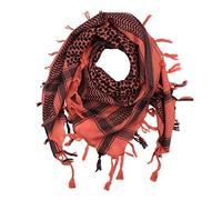 Freak Scene Superfreak Palituch - rot-terracotta - schwarz 02-100x100 cm - Pali Palästinenser Arafat Tuch - 100% Baumwolle