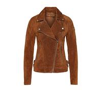Lederjacke FREAKY NATION "Taxi Driver-FN" Gr. S(36), braun (cognac) Damen Jacken Lederjacken (25721001-S)