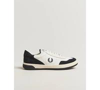 Fred Perry B11 Leather/Suede Sneaker Snow White/Navy Weiß 42