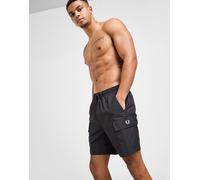 Fred Perry Badge Cargo Badeshorts - Herren, Schwarz - XL