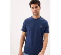 Fred Perry - Bekleidung Contrast Tape Ringer T-Shirt - Blau - Größe M