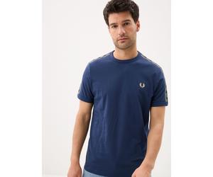 Fred Perry - Bekleidung Contrast Tape Ringer T-Shirt - Blau - Größe M