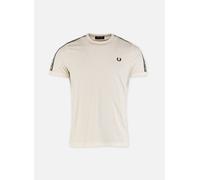 Fred Perry - Bekleidung Contrast Tape Ringer T-Shirt - weiß - Größe S