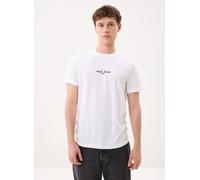 Fred Perry T-Shirt M4580 Herren Kurzarm Weiß Größe L
