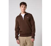 Fred Perry - Bekleidung HALF ZIP SWEATSHIRT - Braun - Größe XL