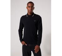 Fred Perry Langarm-Poloshirt Schwarz W54 - Größe S Schwarz S