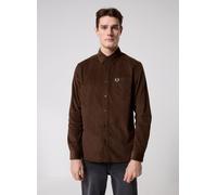 Fred Perry - Bekleidung Needle Cord Shirt - Braun - Größe M