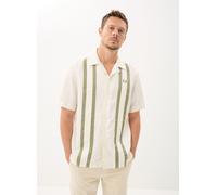 Fred Perry - Bekleidung PANELLED LINEN BLEND SHIRT - Weiß - Größe XL