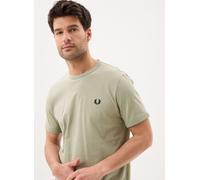 Fred Perry - Bekleidung Ringer T-Shirt - Grün - Größe S