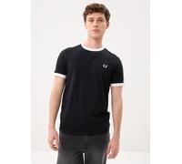Fred Perry - Bekleidung Taped Ringer T-Shirt - schwarz - Größe L