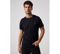 Fred Perry - Bekleidung Twin Tipped T-Shirt - Schwarz - Größe M