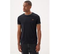 Fred Perry Twin Tipped T-Shirt Schwarz in Größe M
