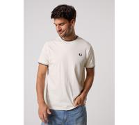 Fred Perry - Bekleidung Twin Tipped T-Shirt - Weiß - Größe L