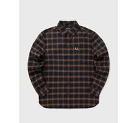Fred Perry BRUSHED TWILL TARTAN SHIRT men Longsleeves brown in Größe:XXL