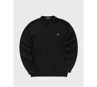 Fred Perry CABLE KNITTED LS SHIRT men Polos black in Größe:XL