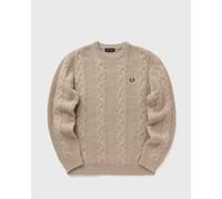 Fred Perry CHUNKY CABLE KNIT JUMPER men Pullovers beige in Größe:XXL