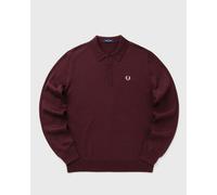 Fred Perry CLASSIC KNITTED SHIRT LS men Polos red in Größe:M