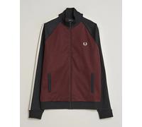 Fred Perry Contrast Sleeve Track Jacket Oxblood Rot L