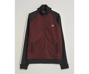 Fred Perry Contrast Sleeve Track Jacket Oxblood Rot L