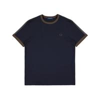 Fred Perry Contrast Tape Ringer T-Shirt Blau in Größe 2XL