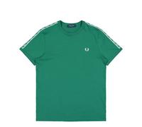 Fred Perry Contrast Tape Ringer T-Shirt Grün in Größe M