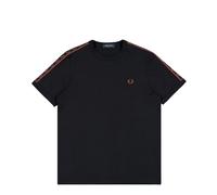 Fred Perry Contrast Tape Ringer T-Shirt Schwarz in Größe XL