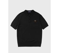 Fred Perry - Bekleidung COTTON KNITTED SHIRT - Schwarz - Größe M