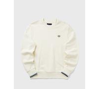 Fred Perry Sweater Logo Ecru - Größe L Wollweiß L