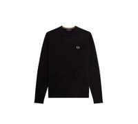 Fred Perry - Crewneck Cotton Sweater - Größe M - schwarz