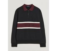 Fred Perry Embroidered Paneled Polo Sweater Black Schwarz M