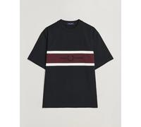 Fred Perry Embroidered Paneled T-Shirt Black Schwarz L