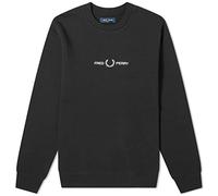 Fred Perry Embroidered Sweatshirt Schwarz, Schwarz , XXL