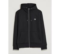 Fred Perry Full Zip Hooded Sweatshirt Black Schwarz L