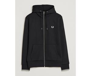 Fred Perry Full Zip Hooded Sweatshirt Black Schwarz XXL