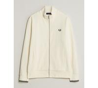Fred Perry Full Zip Sweatshirt Ecru Weiß M