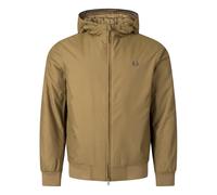 Fred Perry - Gepolsterte Brentham-Jacke mit Kapuze in Shaded Stone Brown S