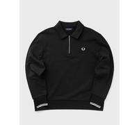 Fred Perry HALF ZIP COLLARED SWEATSHIRT men Half-Zips black in Größe:M