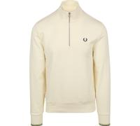 Fred Perry Half Zip Pullover Ecru 46A - Größe L Beige L