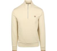 Fred Perry Half Zip Pullover Ecru - Größe S Beige S