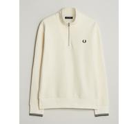 Fred Perry Half Zip Sweatshirt Ecru Weiß S
