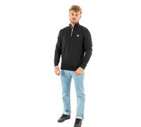 Fred Perry Half Zip Sweatshirt (XL) (BLACK)