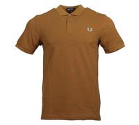 Fred Perry Herren Kurzarm Polo M6000 (DE/NL/SE/PL, Alphanumerisch, M, Regular, Regular, Caramel/Hellblau)