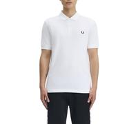 Fred Perry Poloshirt Plain Herren Weiß Größe M